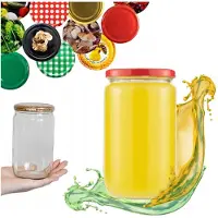 Hobby Hall 8x Jar of Franko 720ml kannellinen - purkitukseen, hilloihin