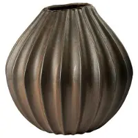 Broste Copenhagen Wide Vase Xl - Brown - Ø 40 cm