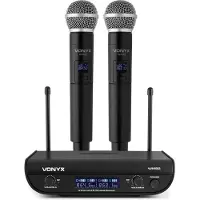 VONYX WM82 Digital 2-kanavainen UHF-radiomikrofonij&auml;rjestelm&auml;