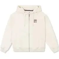 FILA Lagrio Loose Zip Hoodie - Cream - S