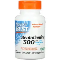 Doctors Best Benfotiamiini BenfoPure, 300 mg - 60 kasviskapselia
