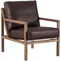 Jonas Ihreborn Seventy Five Wood Nojatuoli Pähkinäpuu / - Nojatuolit Nahka Ruskea - SFWWNVIE