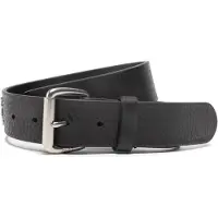 Ralph Lauren Tumbled Leather Belt - Black - 42