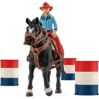 Schleich Lehmityttö ja tynnyrikisa