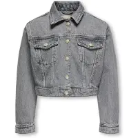 Kids Only Kogmalibu L/S Rhinestone Jacket Dnm - Grey - 146