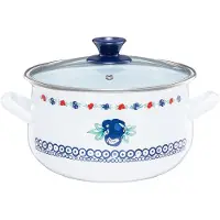 Emalia Olkusz Emaloitu kattila kannella Kalina 20 cm 3,8 l