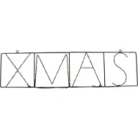 Luca Lighting Jouluvalaisin seinälle musta XMAS sis. LED-valot ajastimella IP44 - Yoro