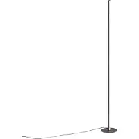 QAZQA Design-lattiavalaisin musta sis. LED kosketushimmentimellä - Clutch