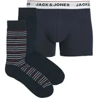 Jack & Jones Bokserishortsit 'JACORDINARY' laivastonsininen / tummanpunainen / valkoinen