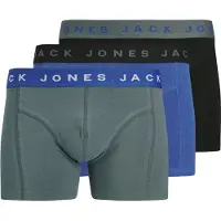 Jack & Jones Bokserishortsit 'JACBENNETT' sininen / harmaa / musta