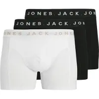 Jack & Jones Bokserishortsit 'JACBENNETT' beige / musta / valkoinen