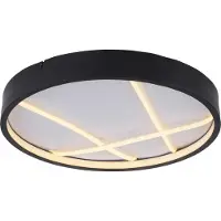 JUST LIGHT Led Mikado, himmennettävä, Musta, Olohuone/ruokailutila, Metalli, Moderni