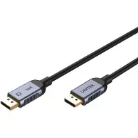 UNITEK C1628GY01-1.5M DisplayPort cable Black, Grey