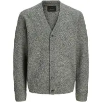 Jack & Jones Jprblasimon Souffle Knit Cardigan - Grey - XL
