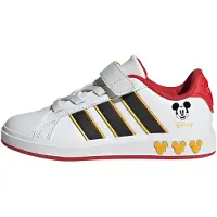 Adidas Urheilukengät 'Grand Court Mickey' keltainen / punainen / musta / valkoinen