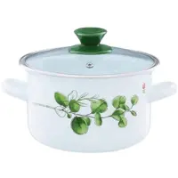 Hobby Hall Emaloitu kattila kannella, 2,9 l