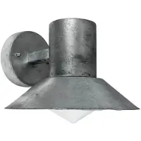 Dyberg Larsen Venice Outdoor Wall Lamp Galvanized - Silver - 15X20X20