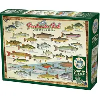Wooden.City Puzzle Cobble Hill 1000 det. Pohjois-amerikan makean veden kalat