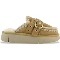 Mou for woman. MU.FW531030A Bounce clog buckle straps (40), Leather, Brown, 3 to 5 cm, None, Casual