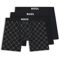 BOSS for man. 50549856 Set 3 Plain Boxers black (S), Homewear, Cotton