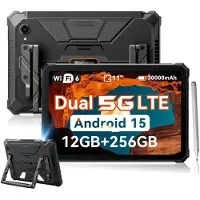 Blackview Active12Pro Ulkokäyttöön Suunniteltu Kestävä 5G Tabletti, 120" Projektori, 11" FHD+, 36Go RAM 256Go, 30000 mAh/120W Laturi, 108MP+50MP