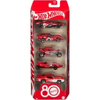 Hot Wheels Autot - 5 kpl - Mattel 80-vuotisjuhla - - OneSize - Autot