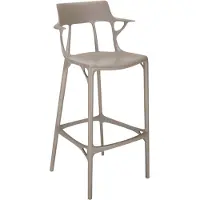 Kartell A.I. Baarijakkara Kierrätetty 75 Cm - Baarijakkarat Kierrätetty Termoplastinen Tekninen Polymeeri Harmaa - 05889/GR