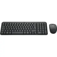 Logitech MK250 - keyboard and mouse set - QWERTZ - German - graphite Input Device - Näppäimistö ja Hiirisetti - Saksa - Musta