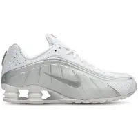 Nike Matalavartiset tennarit 'SHOX R4' hopea / valkoinen