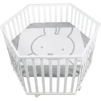Roba Hexagon Leikkikehä + Pyörät, Miffy White