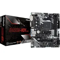 Asrock Äänikortti - - B450M-HDV R4.0 - Socket AM4 - Micro ATX - 32 GB RAM max