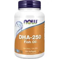 NOW,NOW Foods,NOW,NOW Foods DHA-250, 250 DHA / 125 EPA - 120 pehmeää kapselia