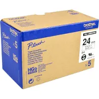 Brother HGE251V5 24 BLACK ON WHITE (5PCS/BOX)