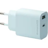dbramante1928 seinälaturi USB-C 20W+USB-A 18W sininen