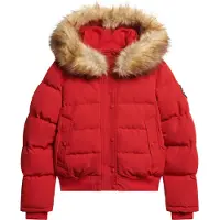 Superdry for woman. W5011785A Everst Bomber Jacket red (XL), Black, Casual, Polyester