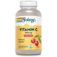 Solaray Vitamin C 500mcg Vitamins Tabletten Kirsche 100 Einheiten