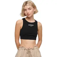 Superdry for woman. W6011659A Sports bra Core black (XS), White, Cotton, Multisport