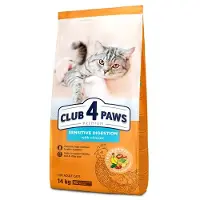 Club 4 paws Premium Täysrehu aikuisille kissoille, joilla on herkkä ruoansulatus, 14 kg