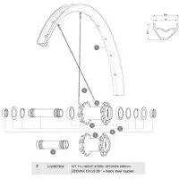 Mavic Deemax Dh 29 J-bent Pinna 14 Yksiköt