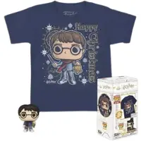 Funko POP! Pocket Harry Potter Holiday Harry Lyhythihainen T-paita-avaimenperä
