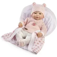 MuÑecas Guca Lea Käsinmaalattu Keskosvauva Reborn Karvaton 38 Cm