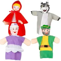 Colorbaby 39166 Cucu Show Punahilkka-käsinukke Opetuslelu