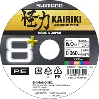 Shimano Fishing Line Kairiki 8+ Punottu Siima 3000 M