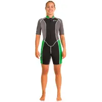 Abysstar Surf 2.5 Mm Naisten Lyhythihainen Shorty-märkäpuku Etuvetoketjulla