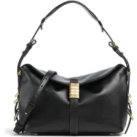 Pinko Saddle Olkalaukku Nahka 23 cm Musta