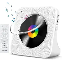 Hobby Hall Kannettava CD-soitin, jossa Bluetooth, ajastin ja kaiuttimet, USB Type-C