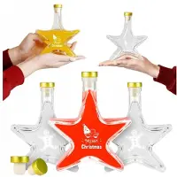 Hobby Hall 5x joulu "tähti" pulloa 200ml merkinnällä