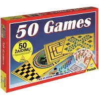 Piatnik Set 50 Games In Latvian Russian Lang Lautapeli