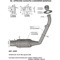 Leovince Honda Cb 125 R 21-22 16057 Katalysaattori