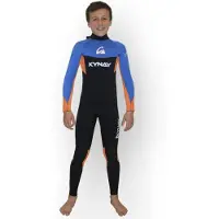 Kynay Surf Ultra Stretch 4 Mm Junior-märkäpuku Jossa Pitkät Hihat Ja Vetoketju Selässä